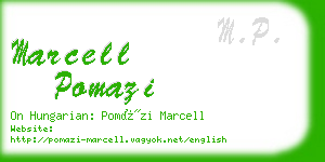 marcell pomazi business card